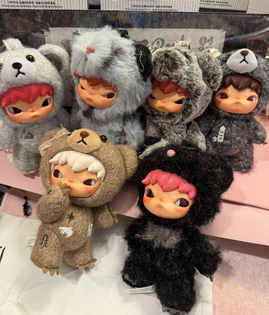 Hirono Road Journal Series-Plush Doll Pendant Blind Box - 6 PCS a set