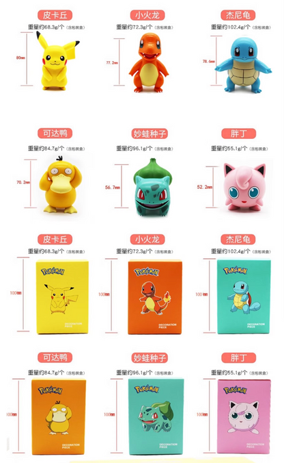 Pokémon Complete Blind Box Set (Standing Pose) – 6 Figures Open Box