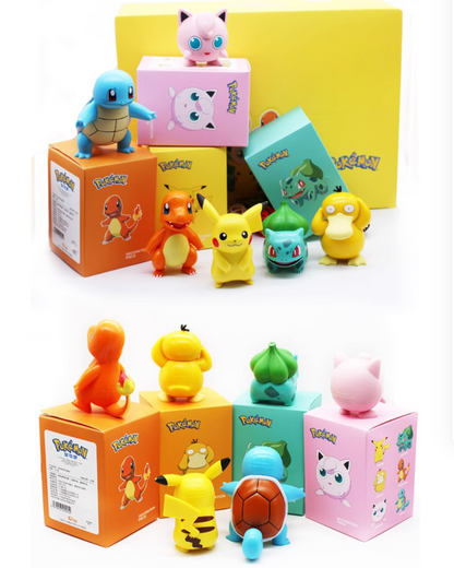 Pokémon Complete Blind Box Set (Standing Pose) – 6 Figures Open Box