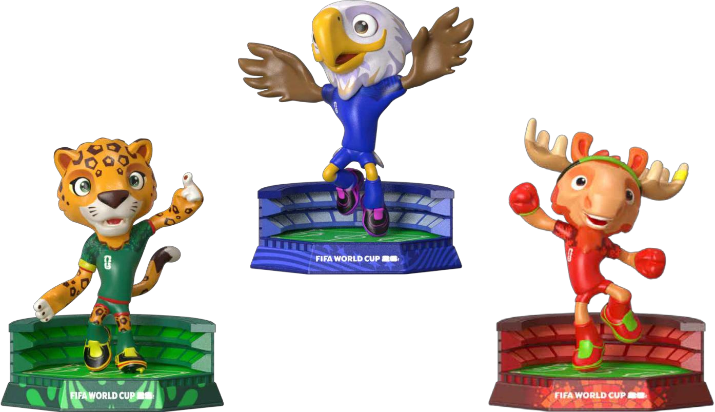 FIFA world cup 2026 Mascots - 6cm - 3 PCS a set