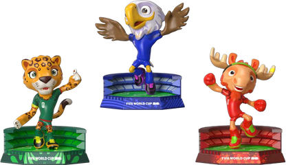 FIFA world cup 2026 Mascots - 6cm - 3 PCS a set