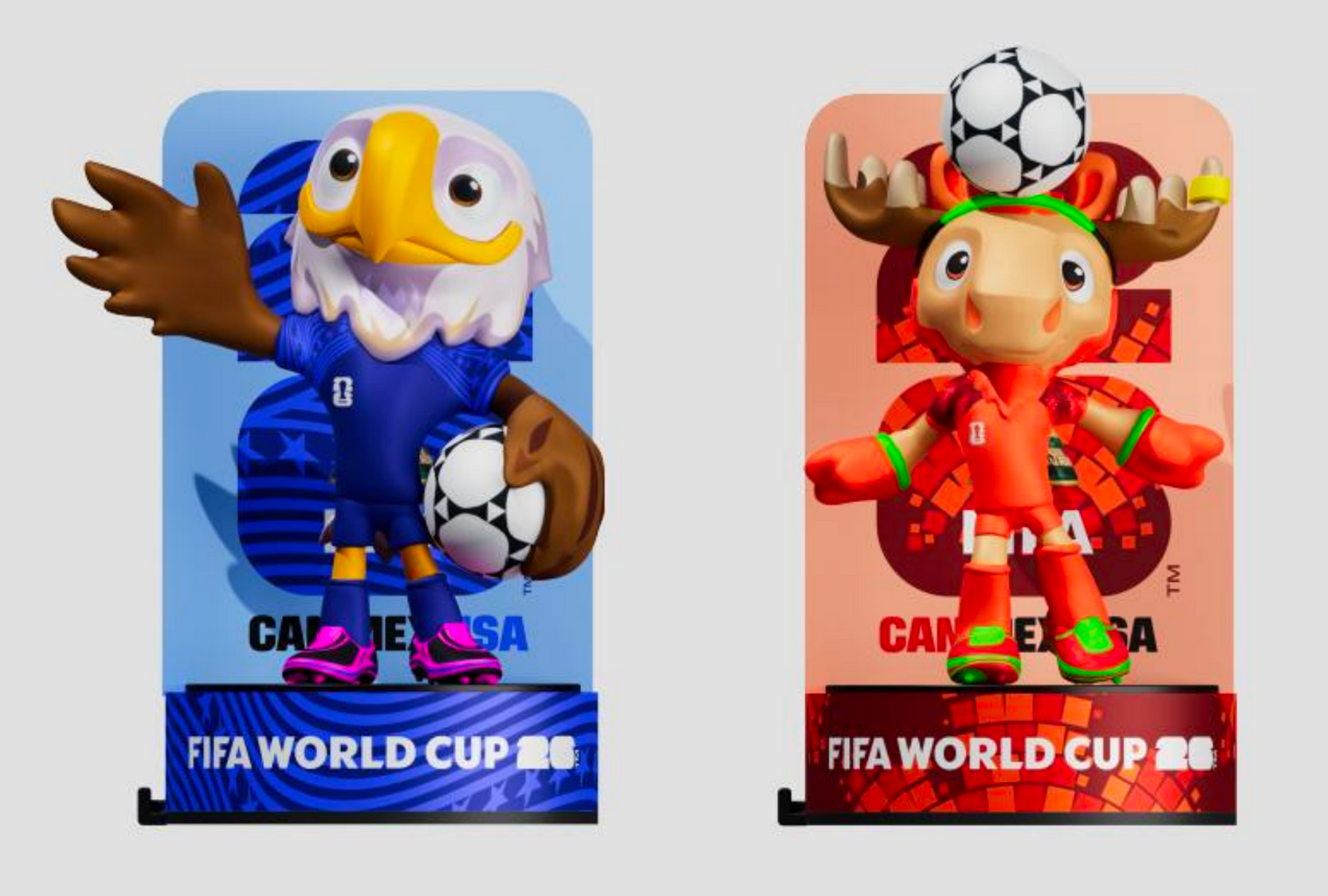 FIFA world cup 2026 Mascots - 6cm - 3 PCS a set
