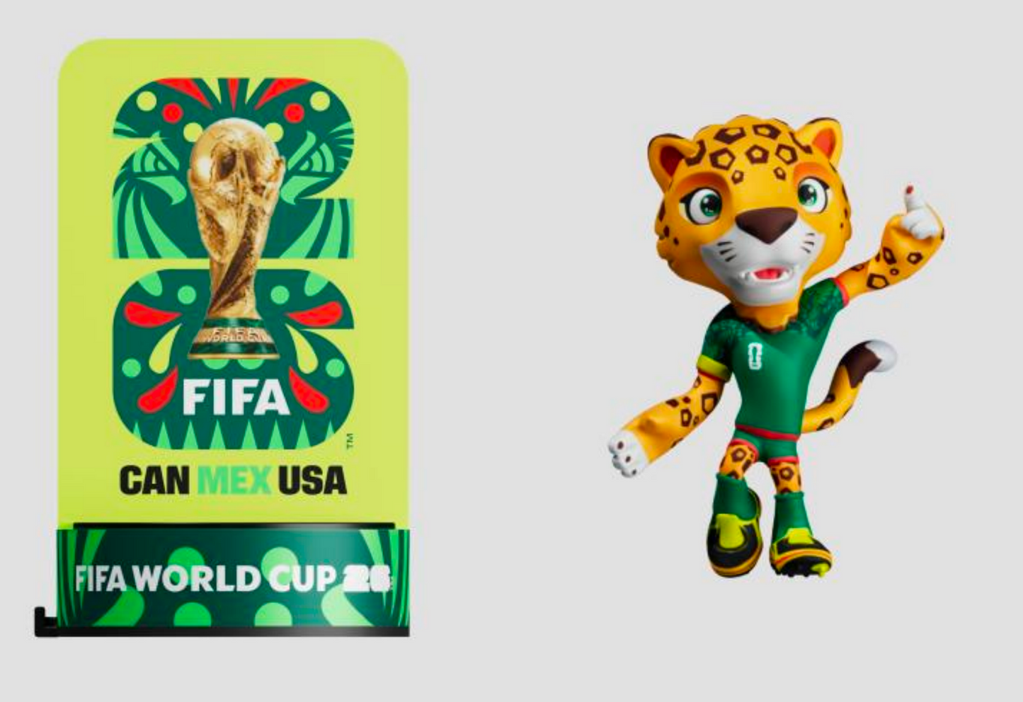 FIFA world cup 2026 Mascots - 6cm - 3 PCS a set